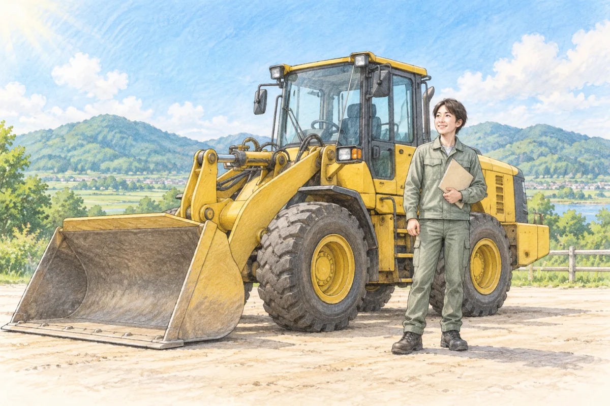 大型特殊車の卒業後の未来を描いたイラスト