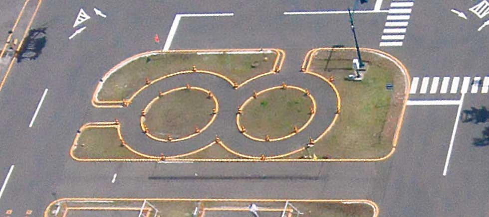 KDSの教習コース：二輪8の字